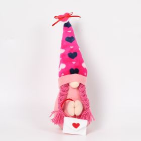 Valentine's Day Decoration Faceless Doll Love Hat Plush Doll