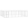 Outdoor Dog Kennel Galvanized Steel 547 ft¬≤