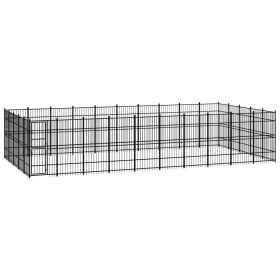 Outdoor Dog Kennel Steel 496 ft¬≤