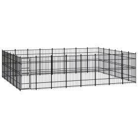 Outdoor Dog Kennel Steel 476.2 ft¬≤