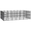 Outdoor Dog Kennel Steel 277.7 ft¬≤