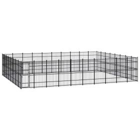 Outdoor Dog Kennel Steel 793.6 ft¬≤