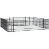 Outdoor Dog Kennel Steel 555.5 ft¬≤