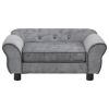 Dog Sofa Gray 28.3"x17.7"x11.8" Plush