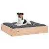 Dog Bed 20.3"x17.3"x3.5" Solid Wood Pine