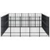 Outdoor Dog Kennel Steel 347.2 ft¬≤