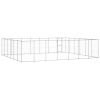 Outdoor Dog Kennel Galvanized Steel 547 ft¬≤