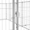 Outdoor Dog Kennel Galvanized Steel 547 ft¬≤