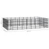 Outdoor Dog Kennel Steel 446.4 ft¬≤