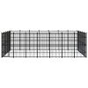 Outdoor Dog Kennel Steel 347.2 ft¬≤