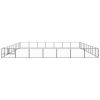 Dog Kennel Black 753.5 ft¬≤ Steel