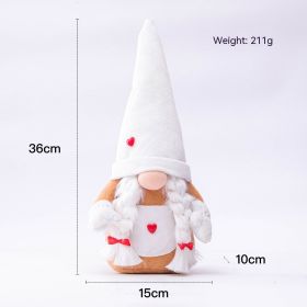 Christmas Valentine's Day Faceless Doll Elf Doll Decoration Ornaments (Option: Women)