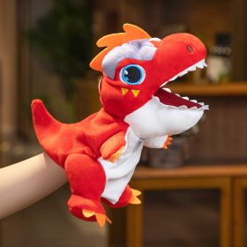 Plush Toy Doll Kindergarten Activity Props (Option: Tyrannosaurus Red-28cm)