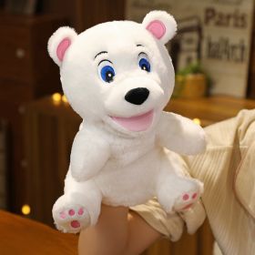 Plush Toy Doll Kindergarten Activity Props (Option: WHITE BEAR Puppet-28cm)