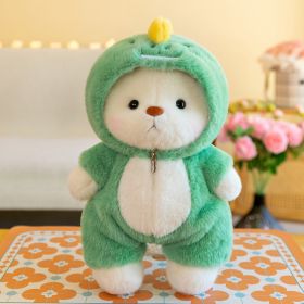 Bear Plush Toy Cotton Doll (Option: Green dinosaur-30cm)