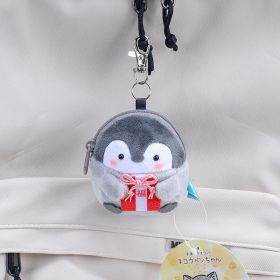 Toast Bread Penguin Coin Purse Mini Pendant Doll Keychain (Option: Lucky Bag Penguin Coin Purse-About 8cm)