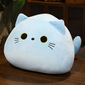 Cute Soft Cat Dumpling Pillow Plush Toy (Option: Blue-40cm)