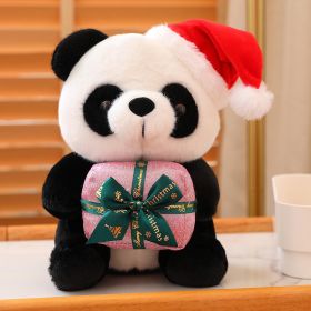 Christmas Gift Cute Panda Doll (Option: Pink Gift Bag-25cm)