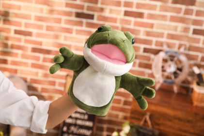 Plush Toy Doll Kindergarten Activity Props (Option: Frog Hand Puppet-28cm)