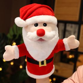 Plush Toy Doll Kindergarten Activity Props (Option: Santa Claus Hand Puppet-28cm)