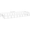 Dog Kennel Silver 387.5 ft¬≤ Steel