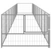 Dog Kennel Silver 96.9 ft¬≤ Steel