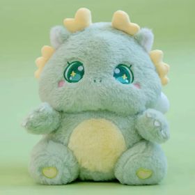 Cartoon Macaron Little Dinosaur Plush Doll (Option: Green-30cm)