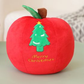 Santa Doll Plush Toy Christmas Eve Fruit Pillow (Option: Red Apple-Large Size)