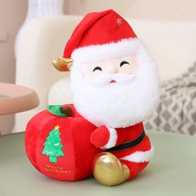 Santa Doll Plush Toy Christmas Eve Fruit Pillow (Option: Red Apple Old Man-Large Size)